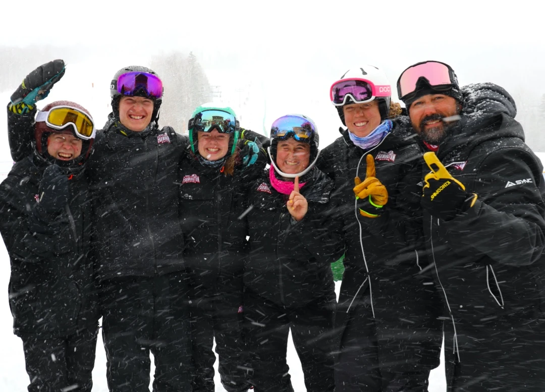 Farmington students enjoy outdoor winter sports.