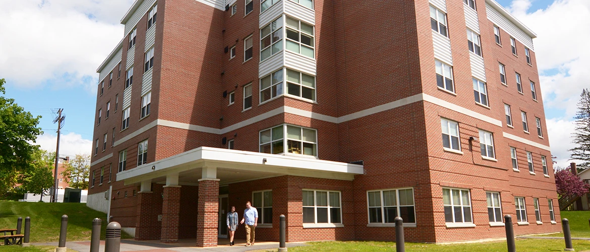 An exterior photo of the Francis Allen Black Dorm
