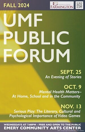 UMF Public Forum poster