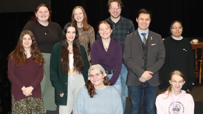 Theatre UMF presents Kate Fodor’s “100 Saints You Should Know” as its spring theatrical production, March 6-9